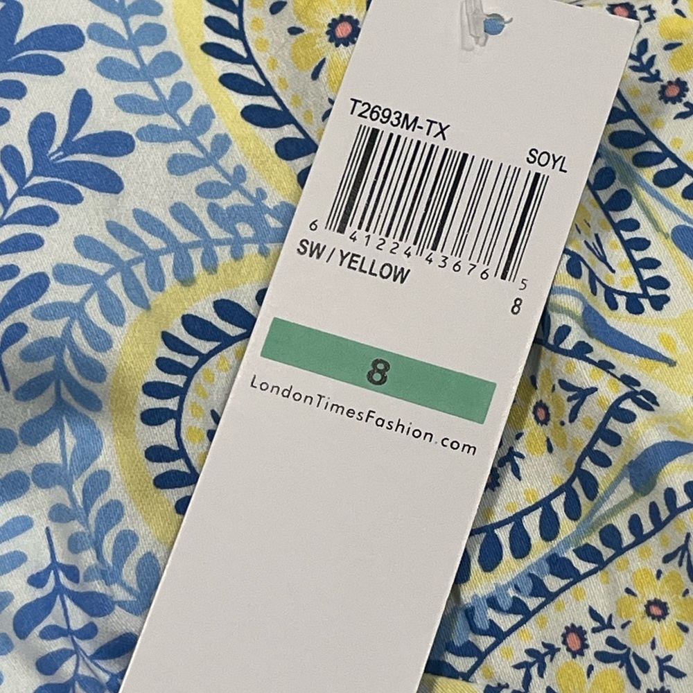 NWT London Times Dress Size 8 - Picture 3 of 6